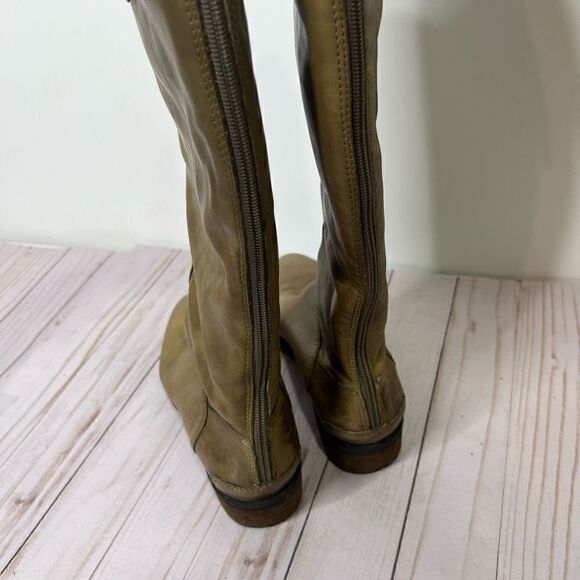 Sam Edelman Penny Leather Riding Boot Tall Taupe Tan Brown - Picture 7 of 12